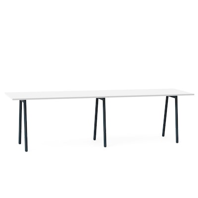 Series A Standing Table, White, 144x36", White Legs,White,hi-res
